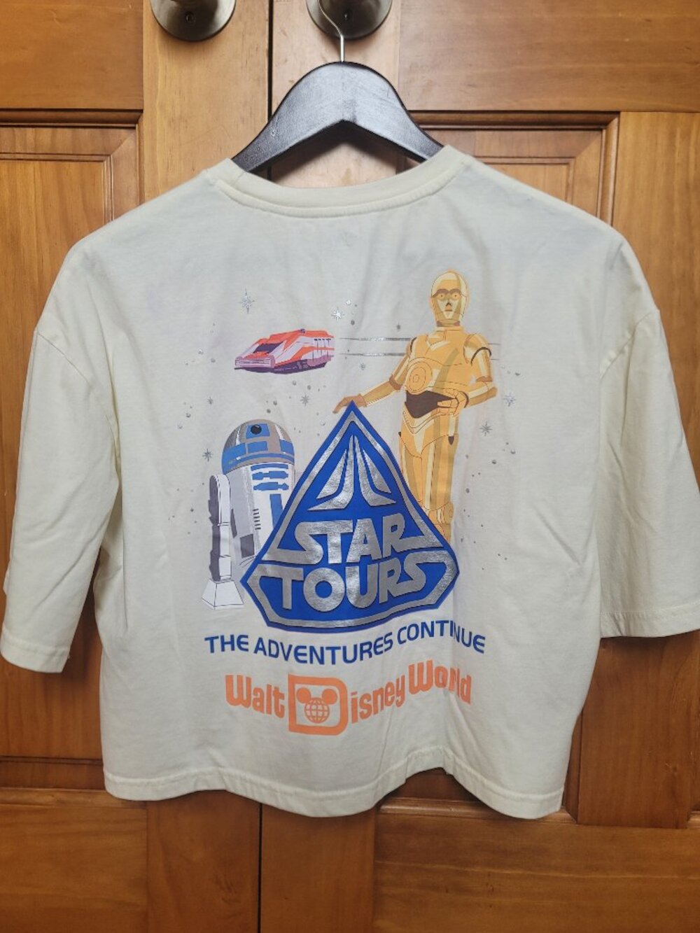 Exclusive Disney Parks Star Tours Star Wars Adventure Shirt Crop Droid Boxy Med